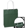 Darčeková taška papierová jednofarebná-tmavo zelená, 180x80x220 mm