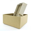 Darčeková krabica LUXURY L 21x21x9 cm, béžová s mašľou