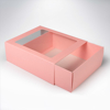 Darčeková krabička s okienkom Pastel Pink 161x135x55 mm