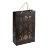 Darčeková taška Golden Black Gatsby na 3 fľaše, 24x10x35 cm
