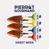 Pierrot Gourmand 7x mix lízaniek Sweet week, ovocné + karamelové, Francúzsko